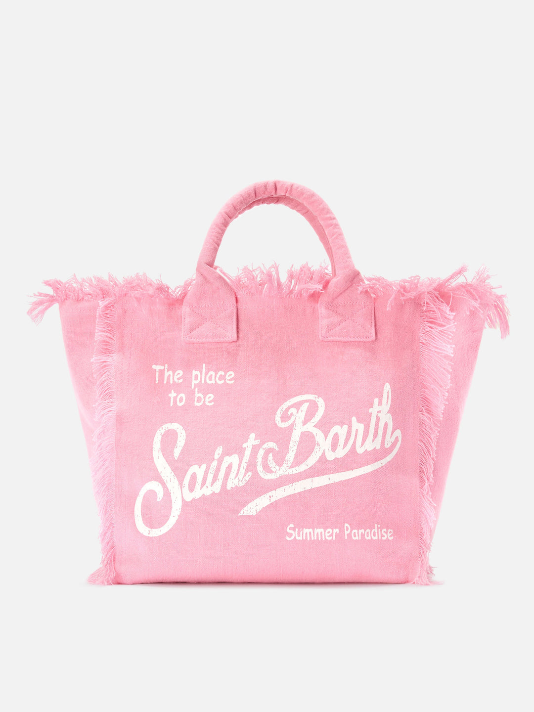 Regular Pink Solid Linen Vanity Bag