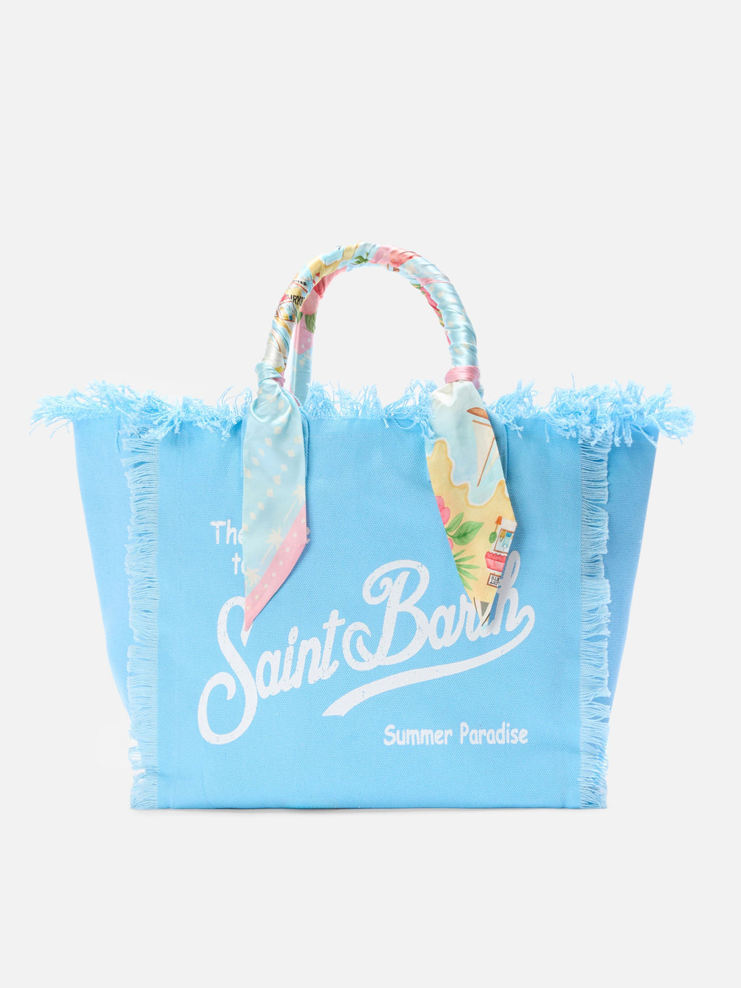 Regular Canvas Vanity Bag in Light Blue with Removable Twill