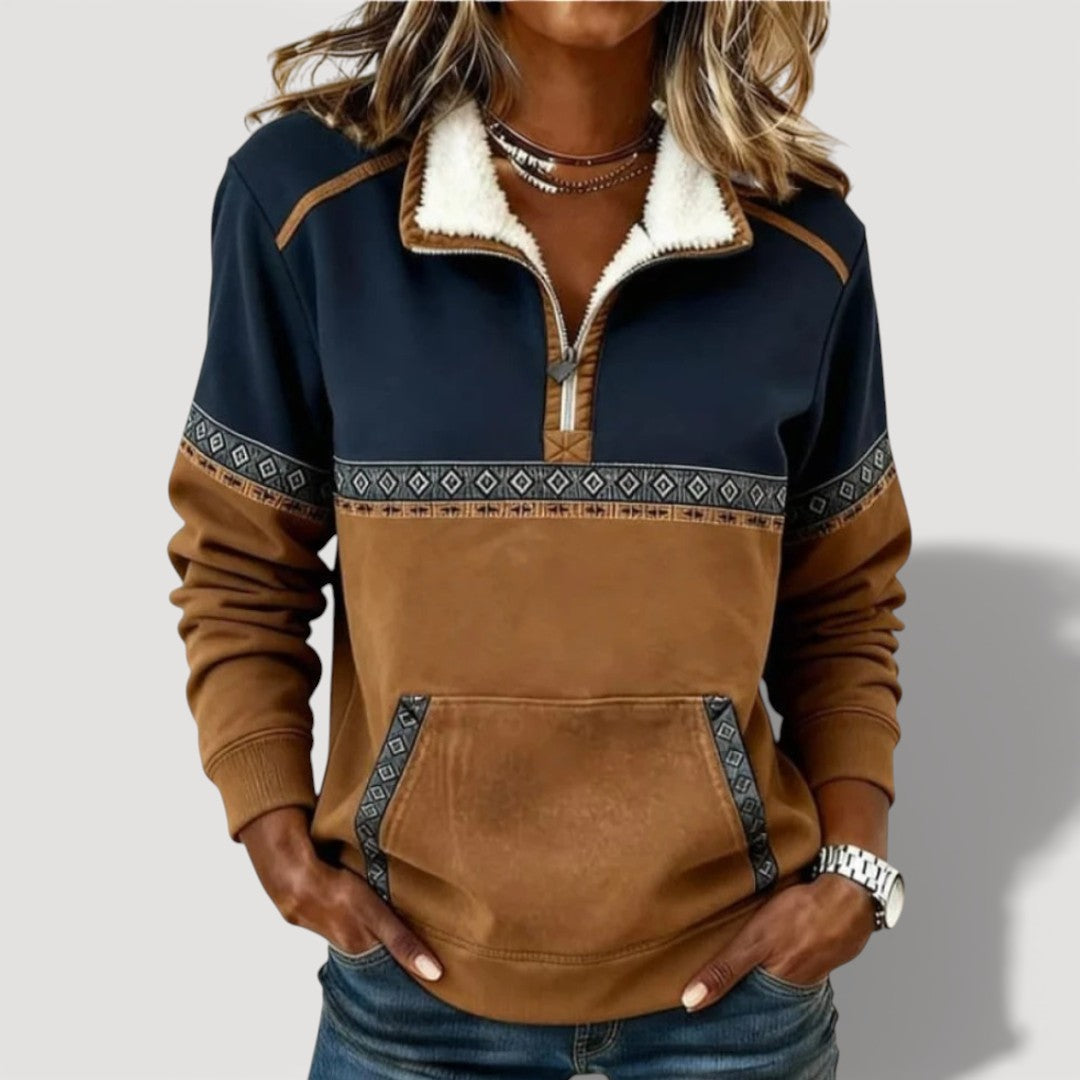ROSA – COMFORTABLE HALF-ZIP PULLOVER