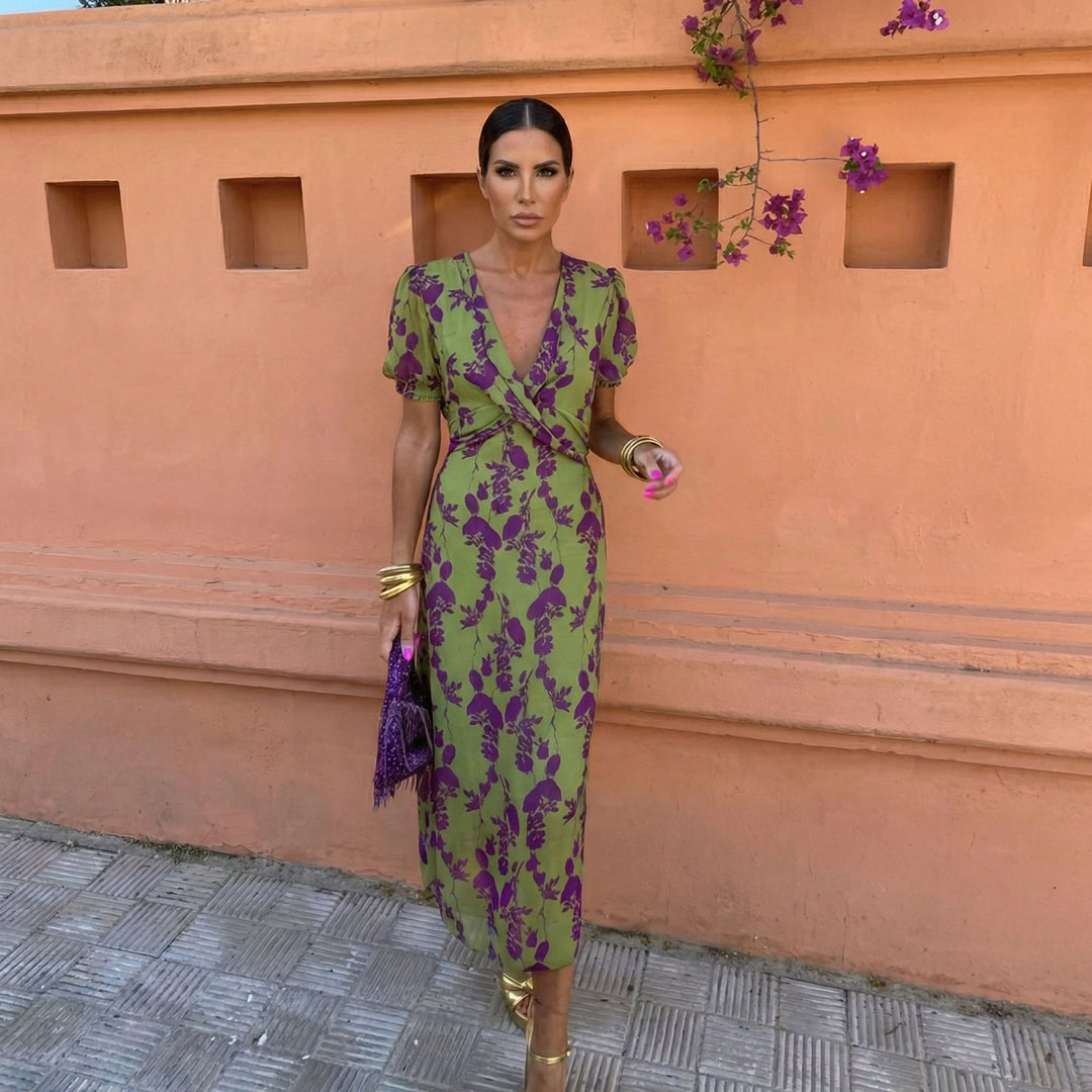 Ani – Elegante Abito con Maniche a Palloncino Stravaganti