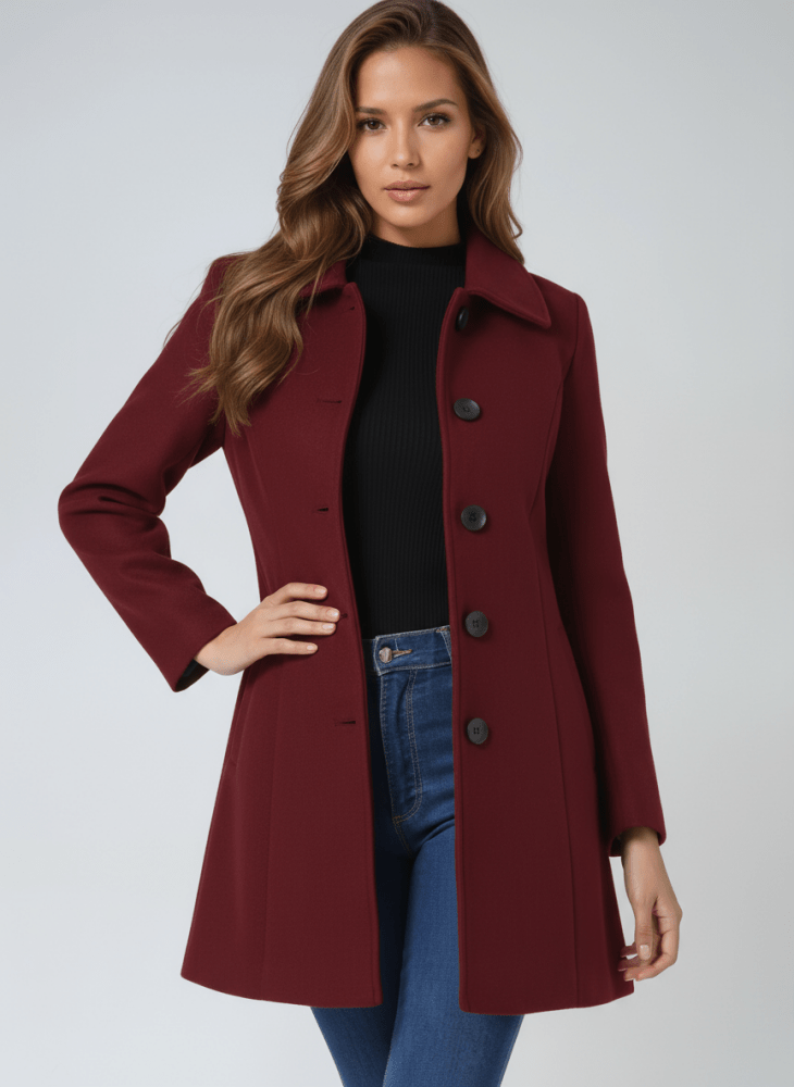 Helena | Cappotto Invernale Femminile con Bottoni