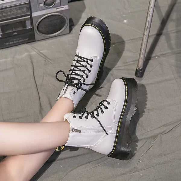 Allison | Stivaletti Combat Chunky con Lacci