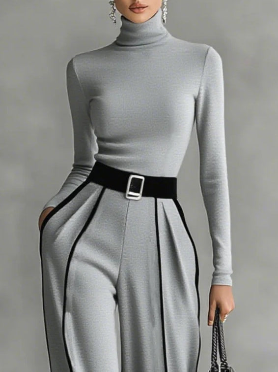 Solana - Set composto da maglietta a maniche lunghe, pantaloni e cintura