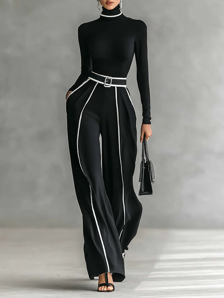 Solana - Set composto da maglietta a maniche lunghe, pantaloni e cintura