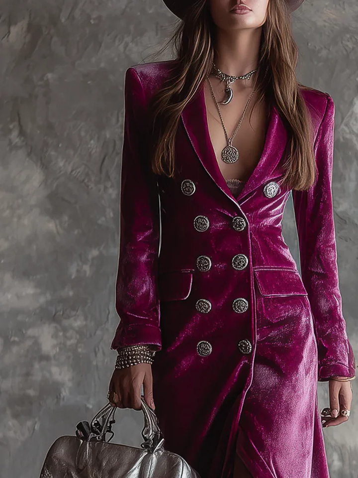 Victoria | Abito Blazer in Velluto