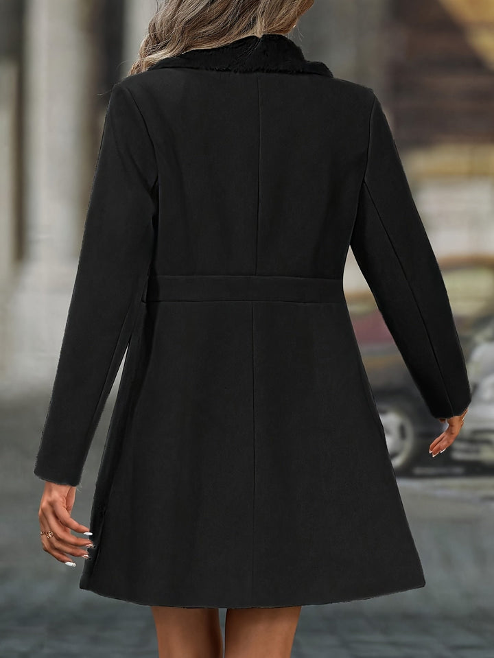 Serine | Bicolor Spliced Collar Coat