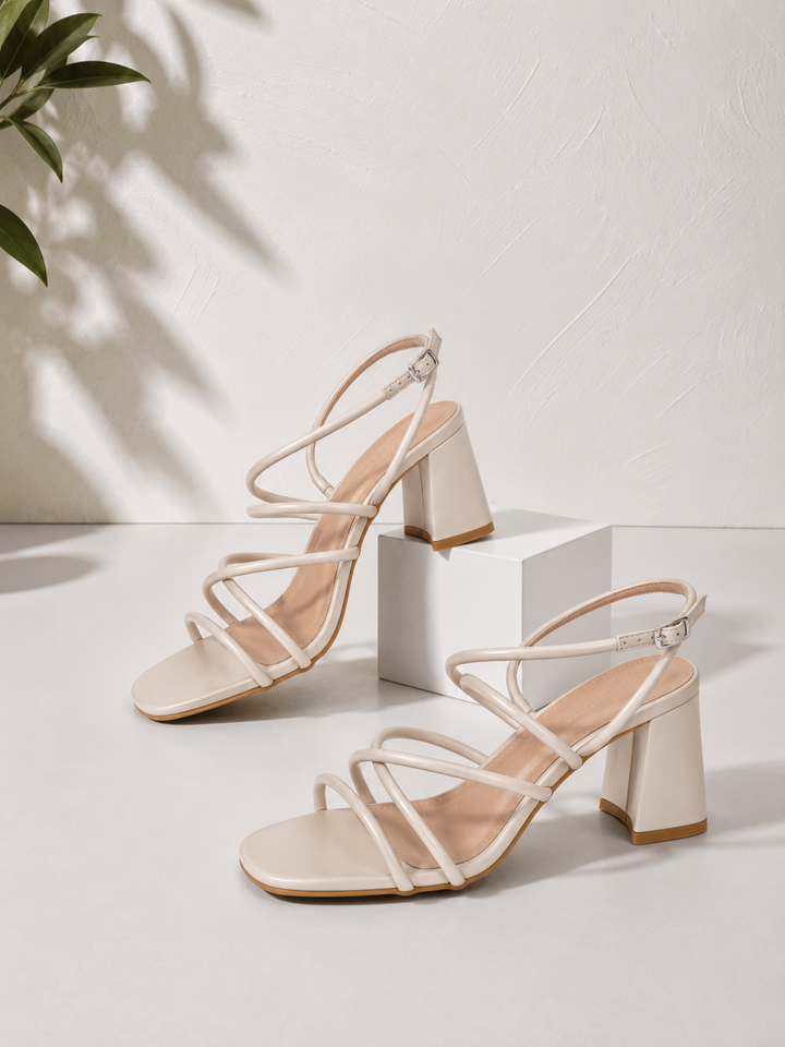 Sandali Beige Intrecciati Flat