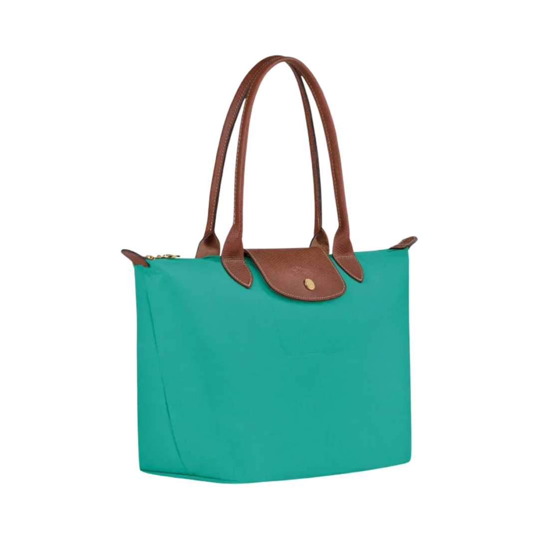 Longchamp - Borsa tote grande Le Pliage, Turchese