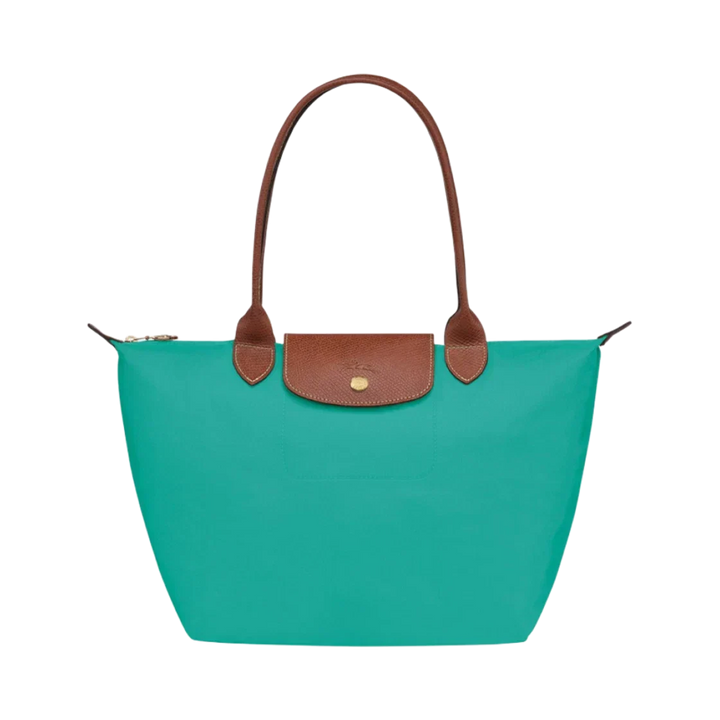 Longchamp - Borsa tote grande Le Pliage, Turchese