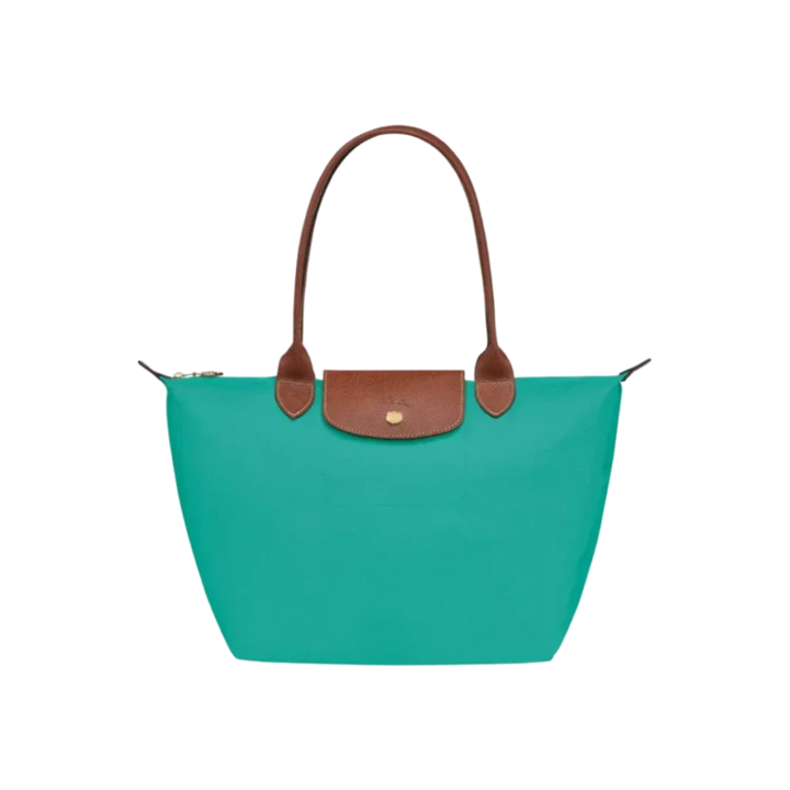 Longchamp - Borsa tote grande Le Pliage, Turchese