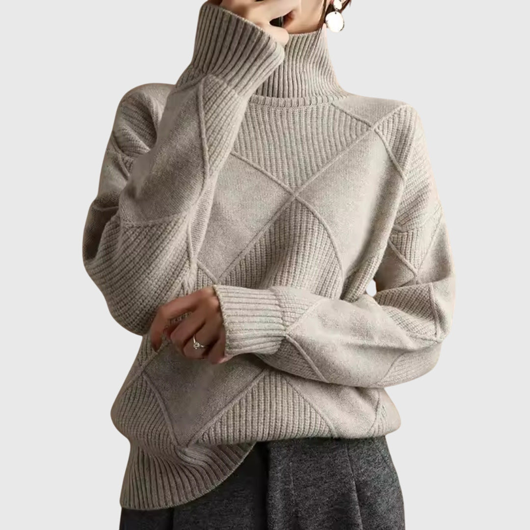 Angela™ - Maglione con Collo Alto