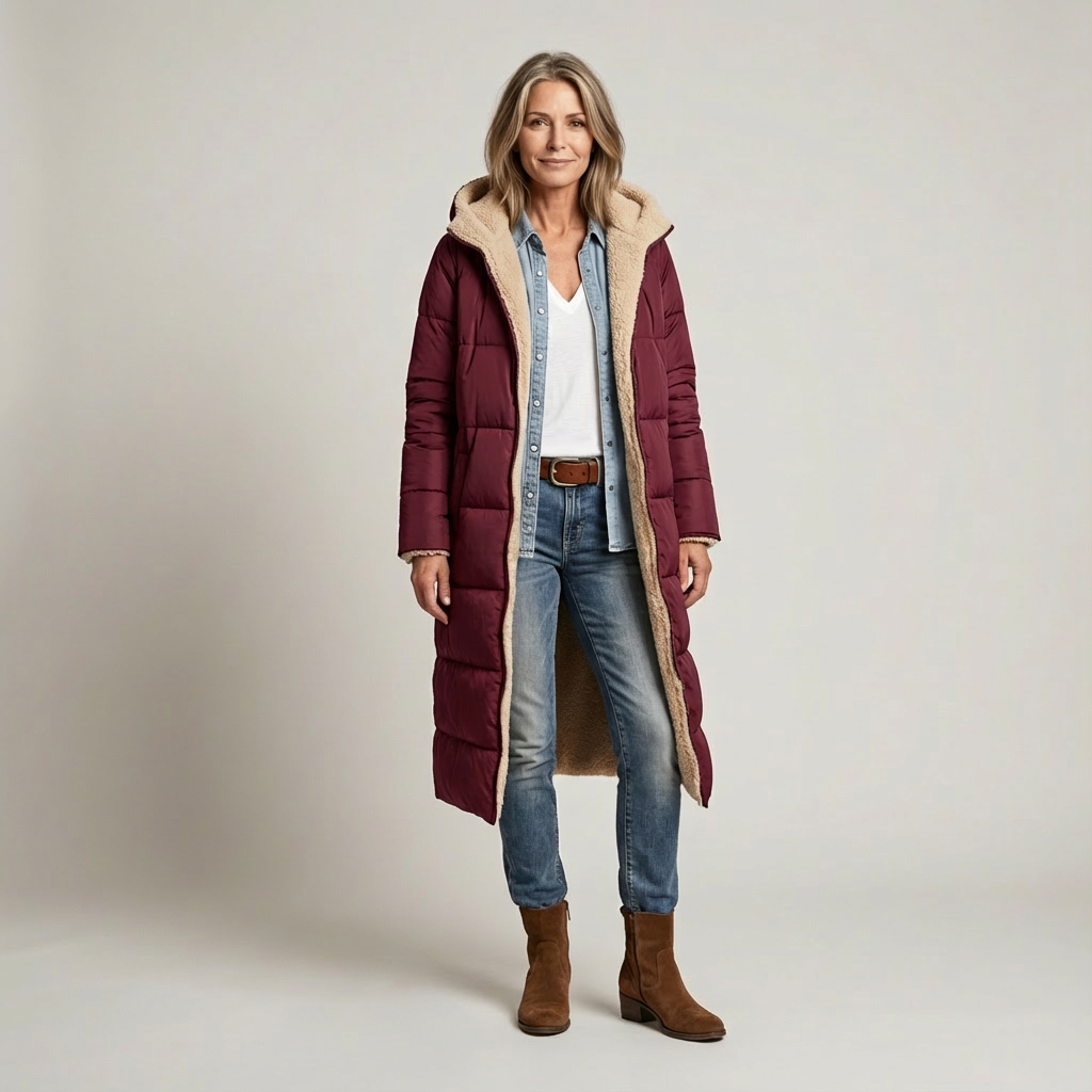 Amelia | Cappotto Elegante Reversibile per Donna