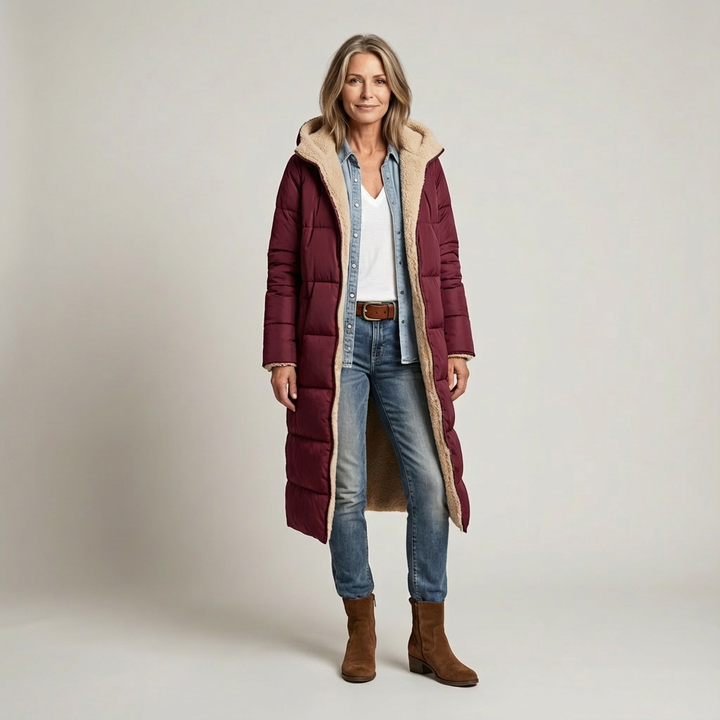 Amelia | Cappotto Elegante Reversibile per Donna
