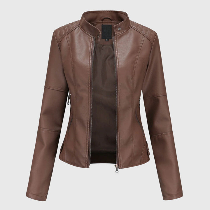 Giorgina™ - Elegante Giacca in Pelle per Donna