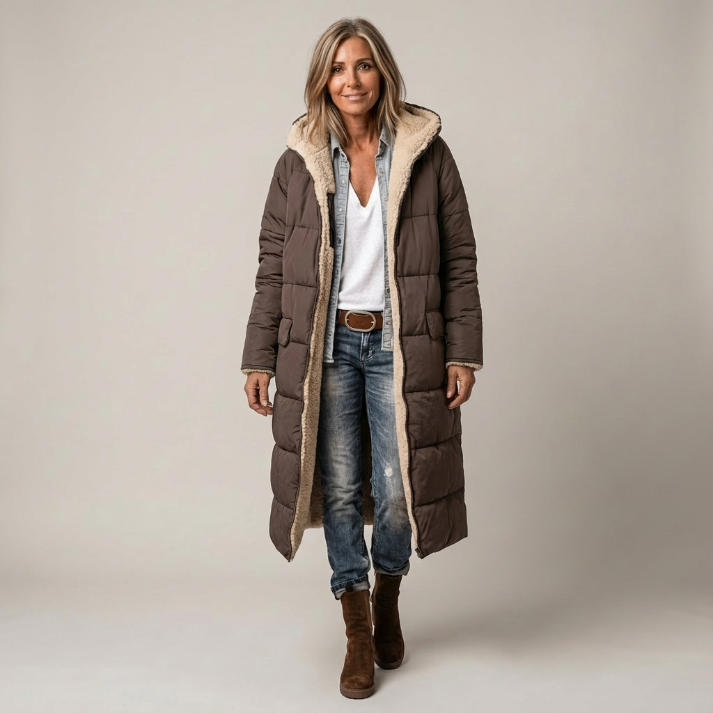 Amelia | Cappotto Elegante Reversibile per Donna