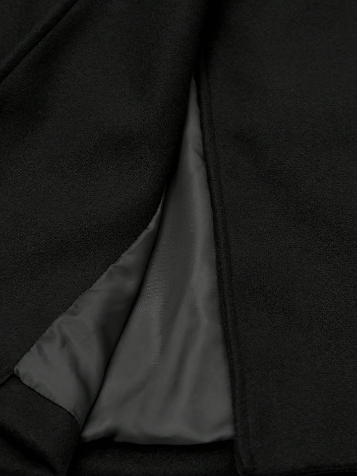 Serine | Bicolor Spliced Collar Coat