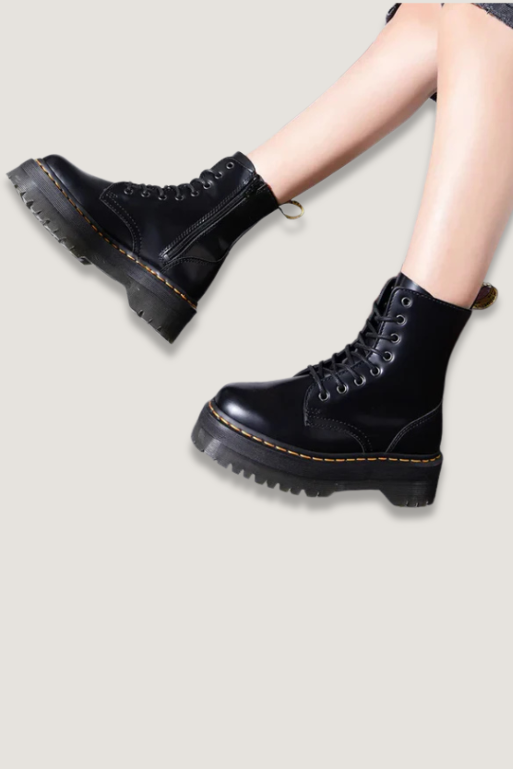 Allison | Stivaletti Combat Chunky con Lacci