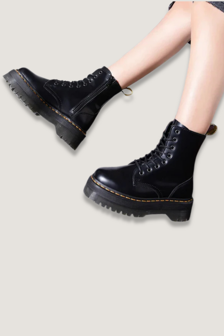 Allison | Stivaletti Combat Chunky con Lacci