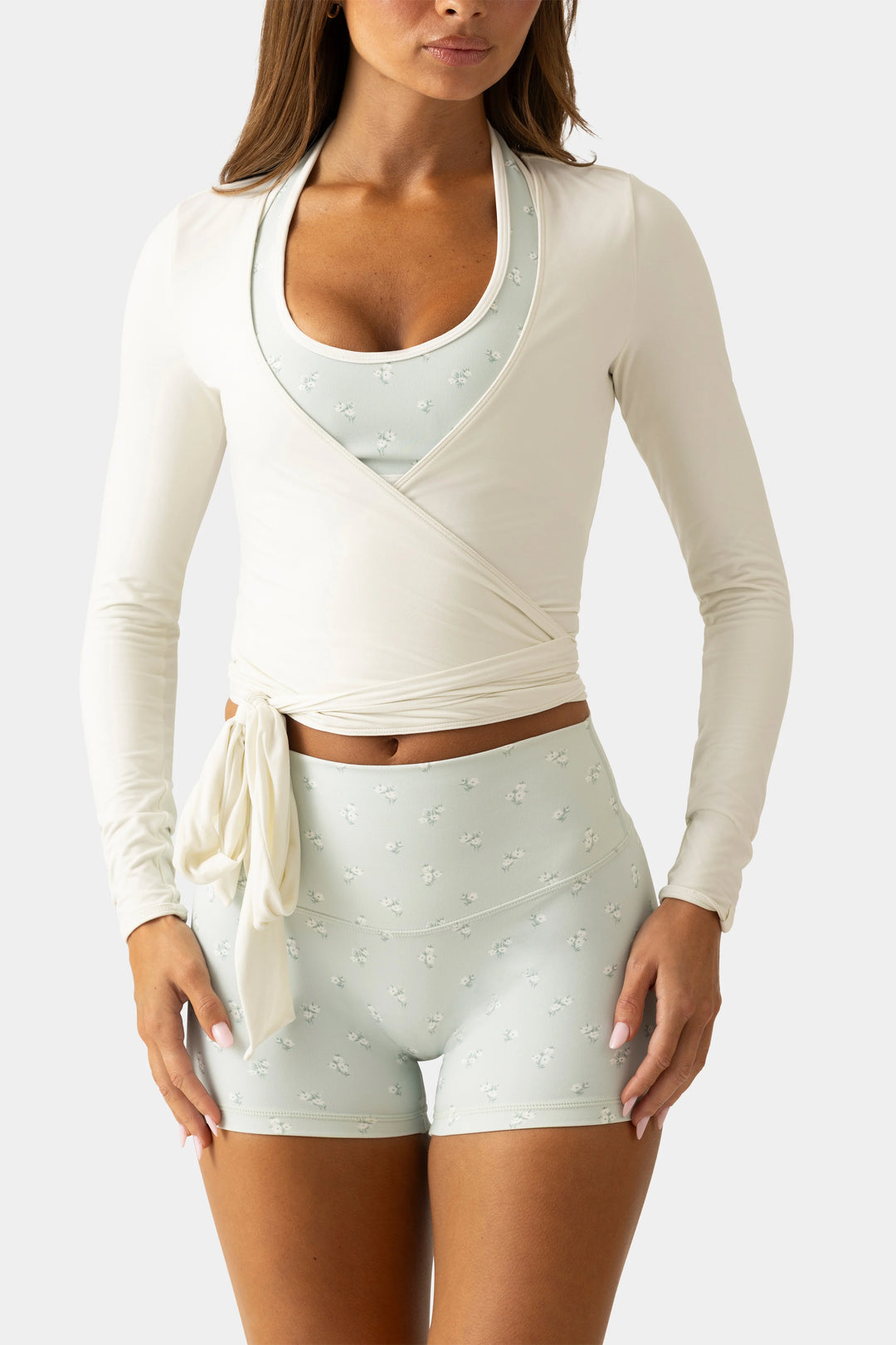 Top Wrap in Jersey Morbido