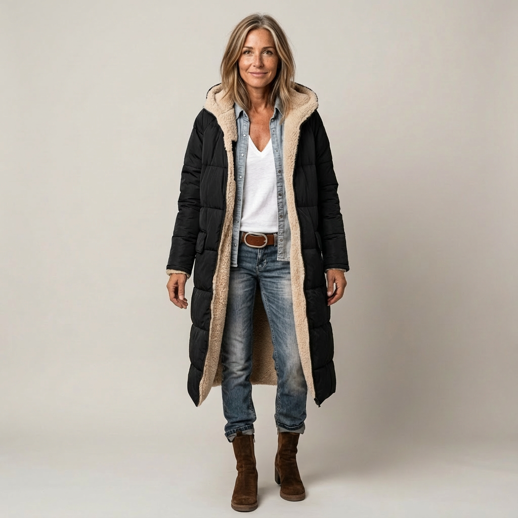 Amelia | Cappotto Elegante Reversibile per Donna