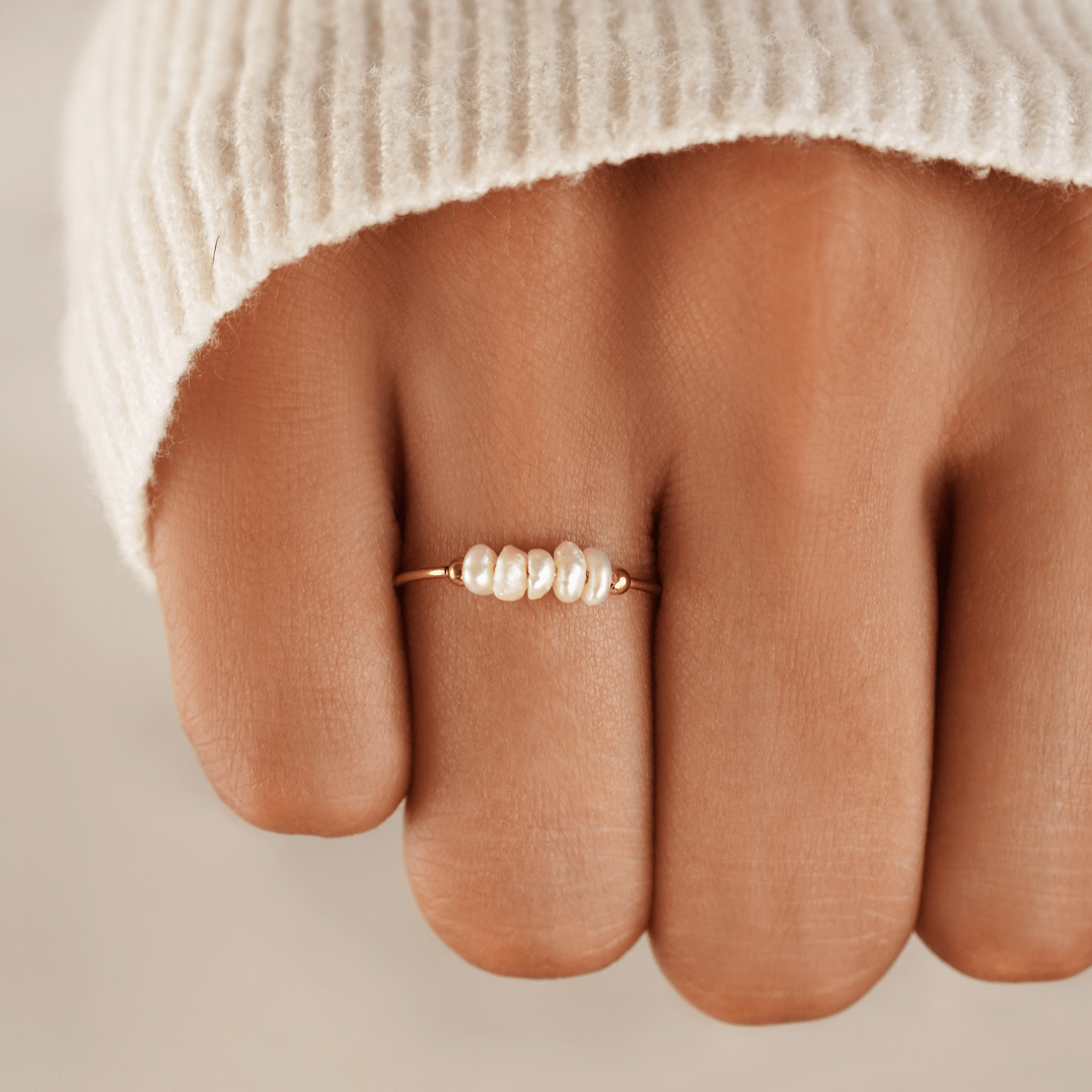 GRACE - Anello con Perla di Acqua Dolce