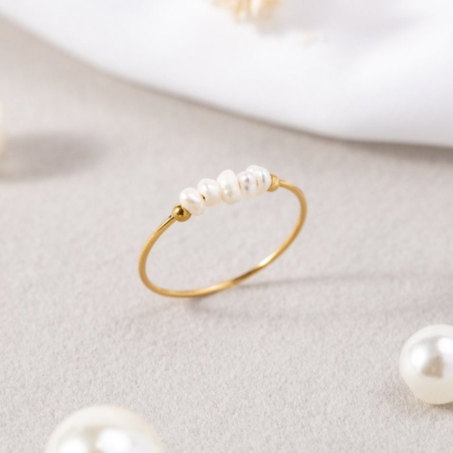 GRACE - Anello con Perla di Acqua Dolce