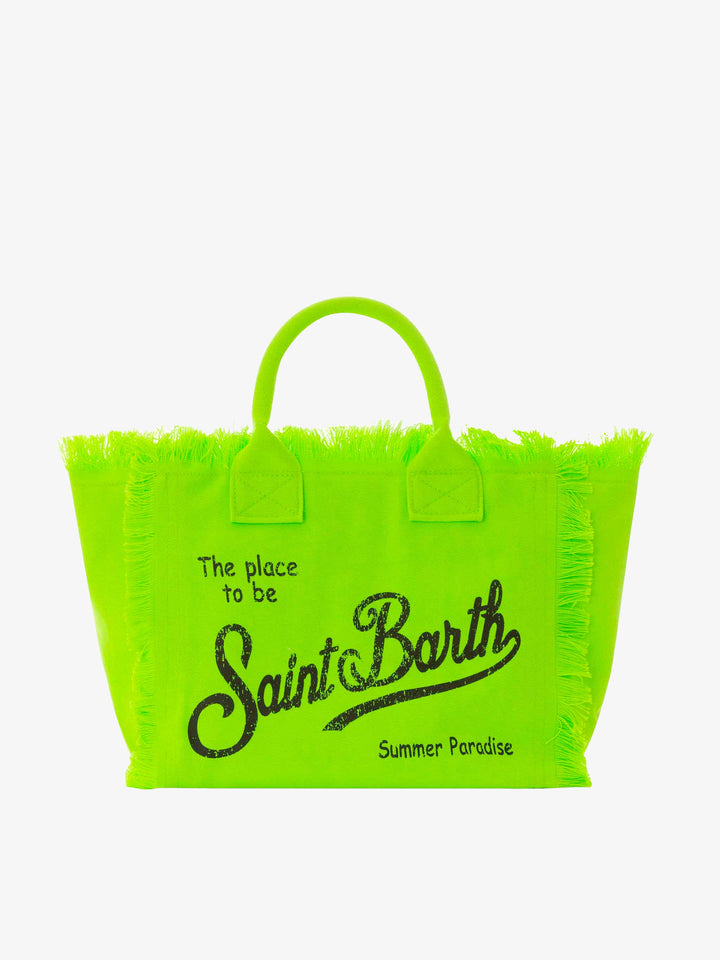 Colette Bag in Fluorescent Green Cotton Canvas