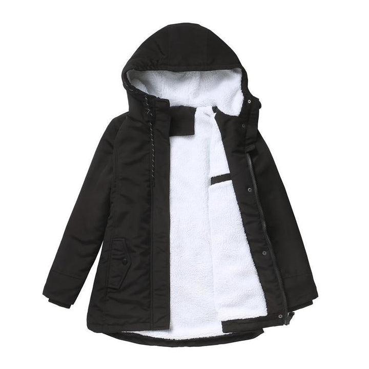 AMINA™ - Cappotto Invernale Spesso con Cappuccio e Fodera Trapuntata per Massimo Calore