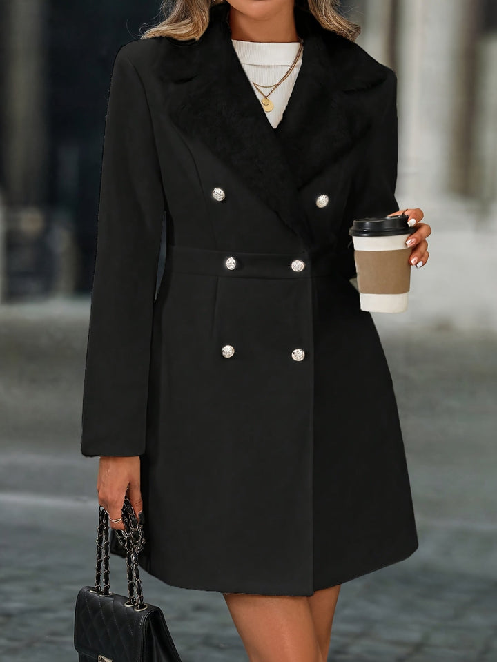 Serine | Bicolor Spliced Collar Coat