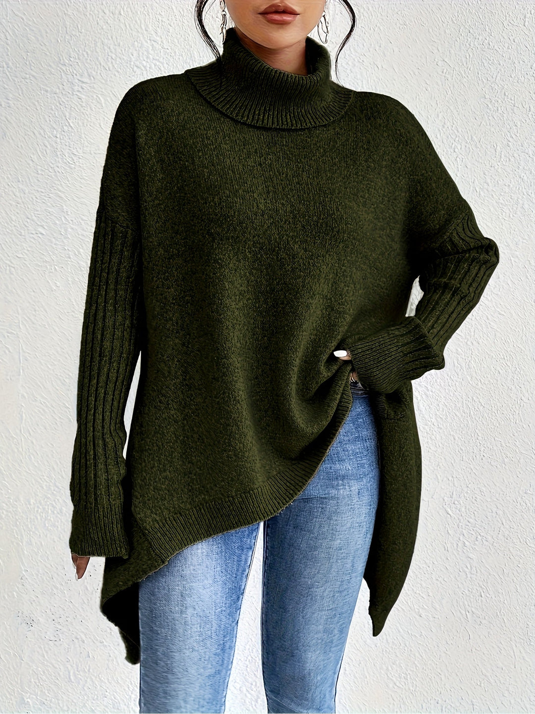 ODETTE™|MAGLIONE DOLCEVITA OVER