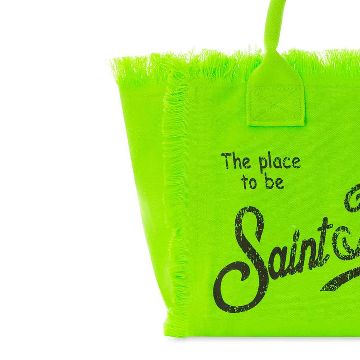 Colette Bag in Fluorescent Green Cotton Canvas
