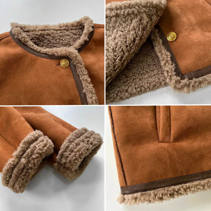Lila Synthetic Fur Jacket