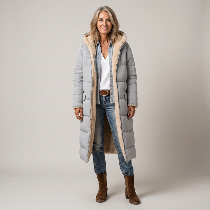 Amelia | Cappotto Elegante Reversibile per Donna
