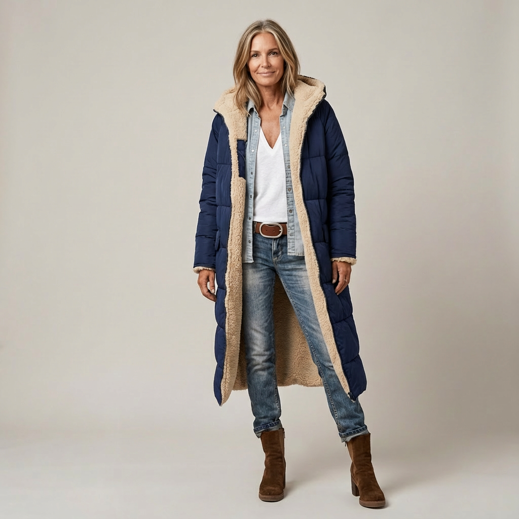 Amelia | Cappotto Elegante Reversibile per Donna
