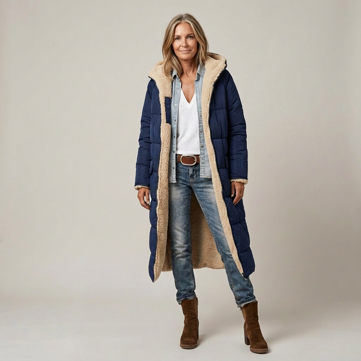 Amelia | Cappotto Elegante Reversibile per Donna