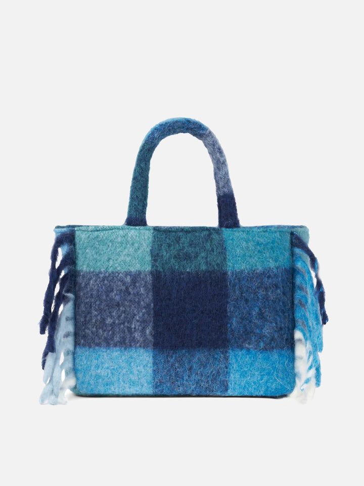 Colette Check Print Blanket Bag