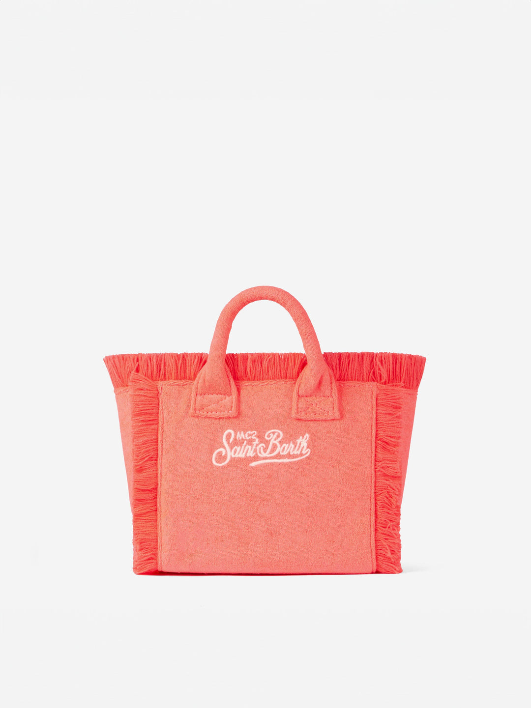 Mini Vanity Bag in Neon Pink Terry Cloth