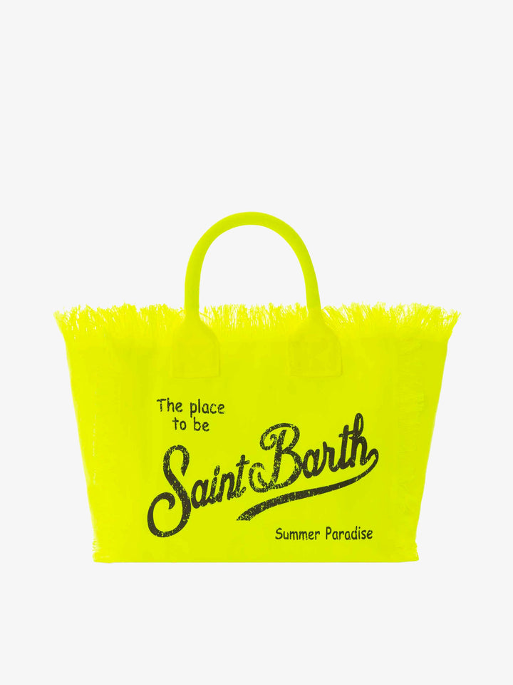 Colette Fluorescent Yellow Cotton Canvas Bag