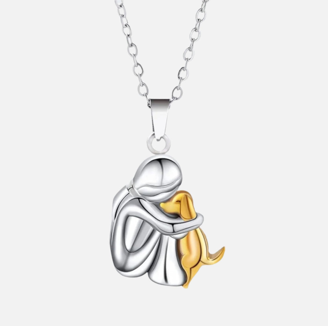 Collana ciondolo abbraccio