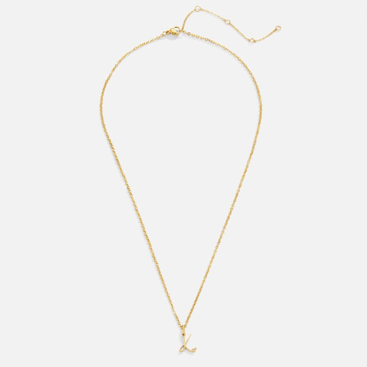 Collana a cuore con iniziali dorate