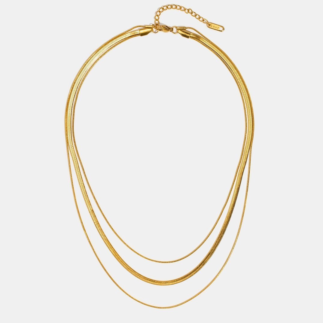 Collana a strati con catena