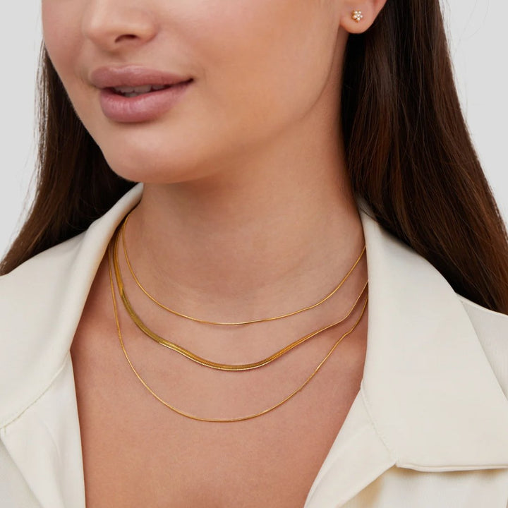 Collana a strati con catena