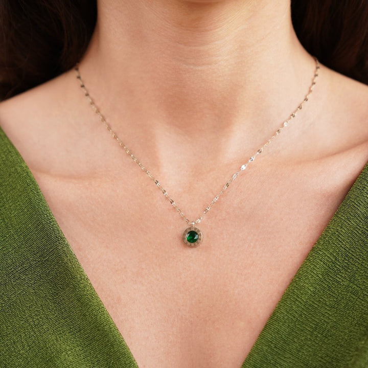 Collana Athena in Cristallo Verde