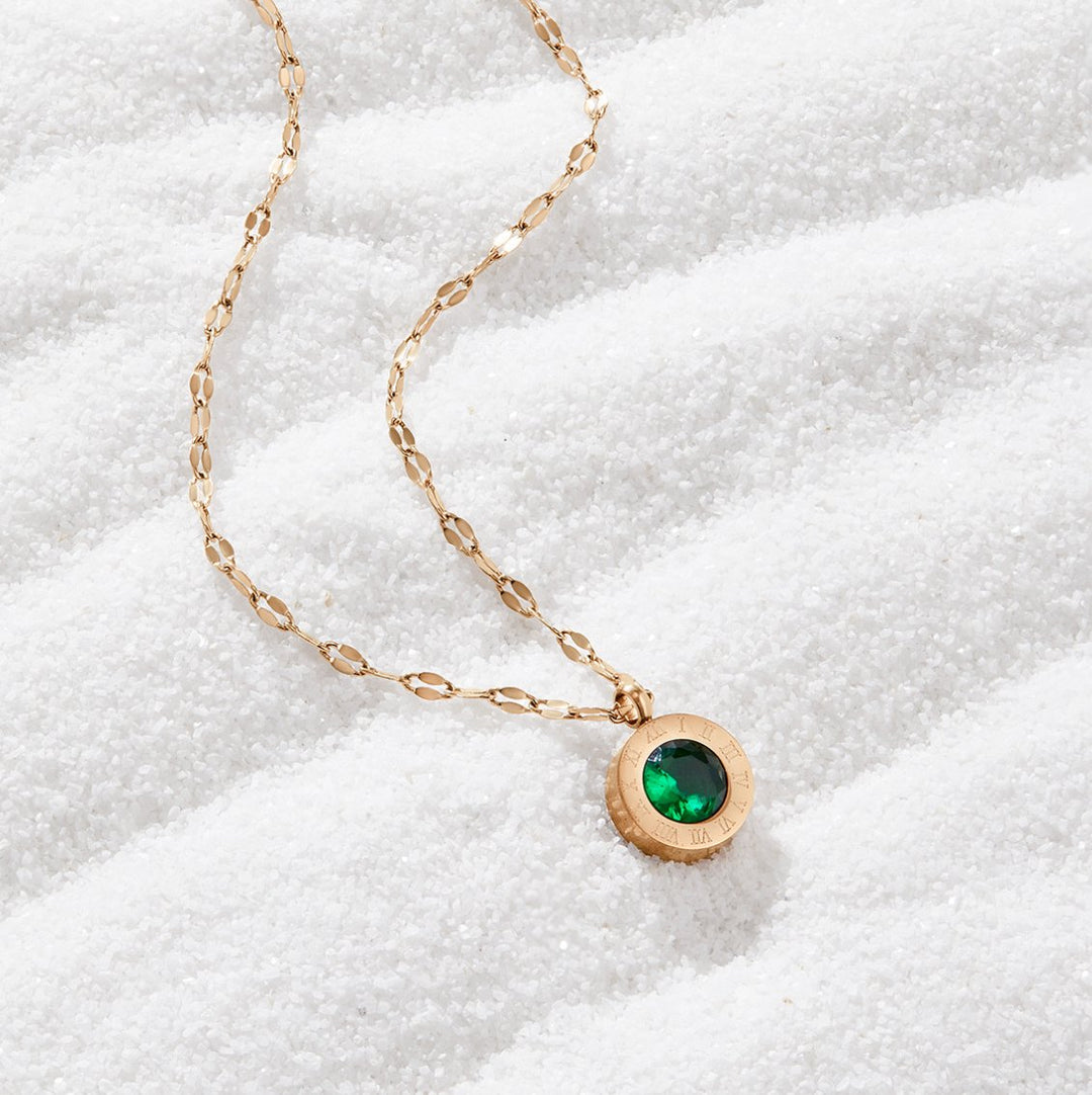 Collana Athena in Cristallo Verde