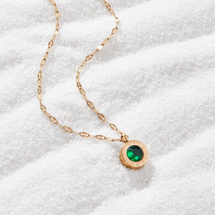 Collana Athena in Cristallo Verde