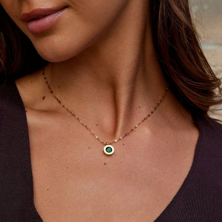 Collana Athena in Cristallo Verde