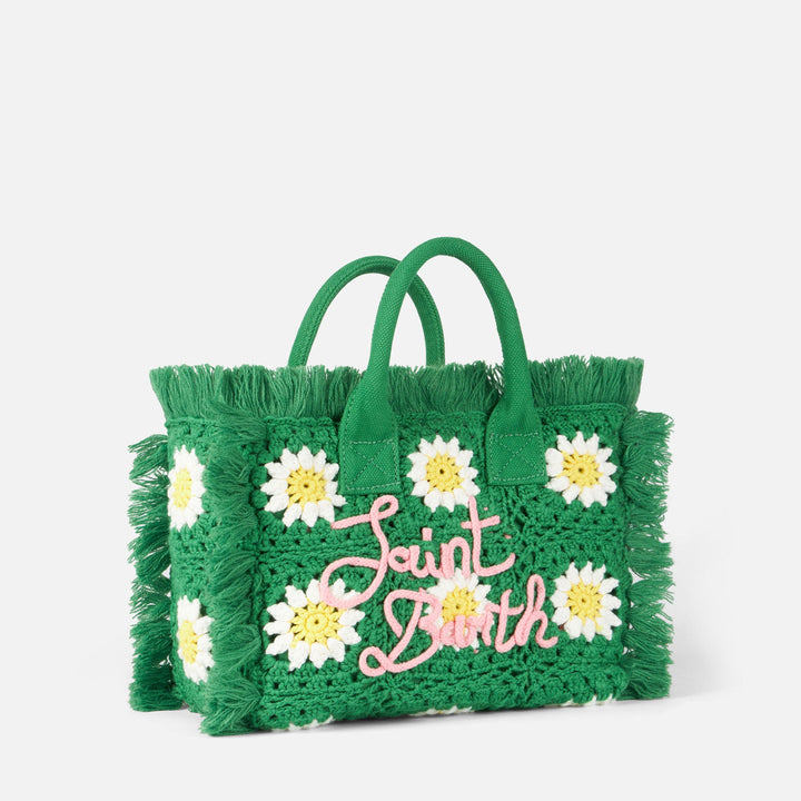 Colette Bag with Crochet Flower Patches