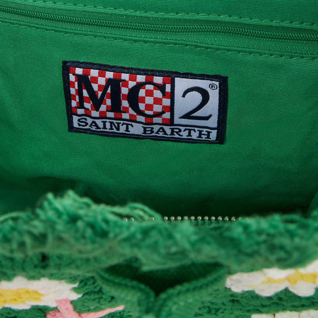 Colette Bag with Crochet Flower Patches