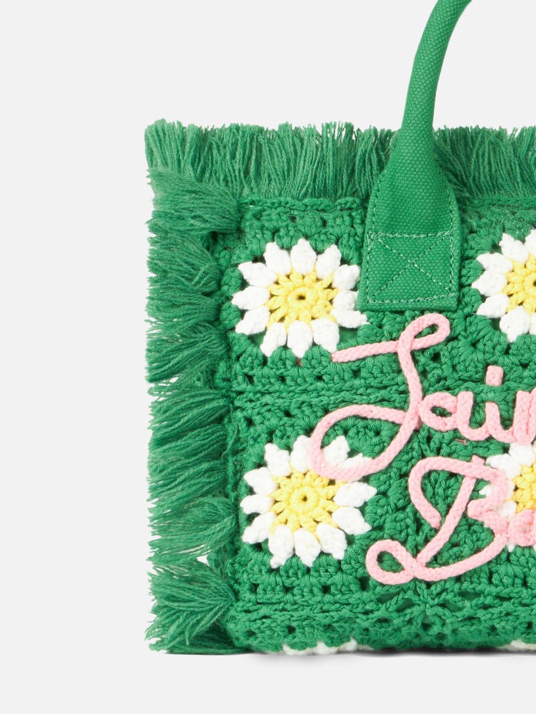 Colette Bag with Crochet Flower Patches