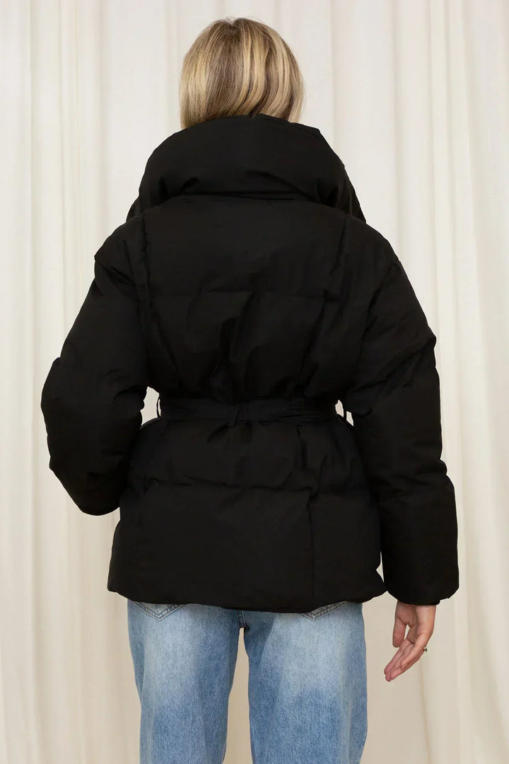 Julianna - Giacca Puffer di Lusso con Cintura
